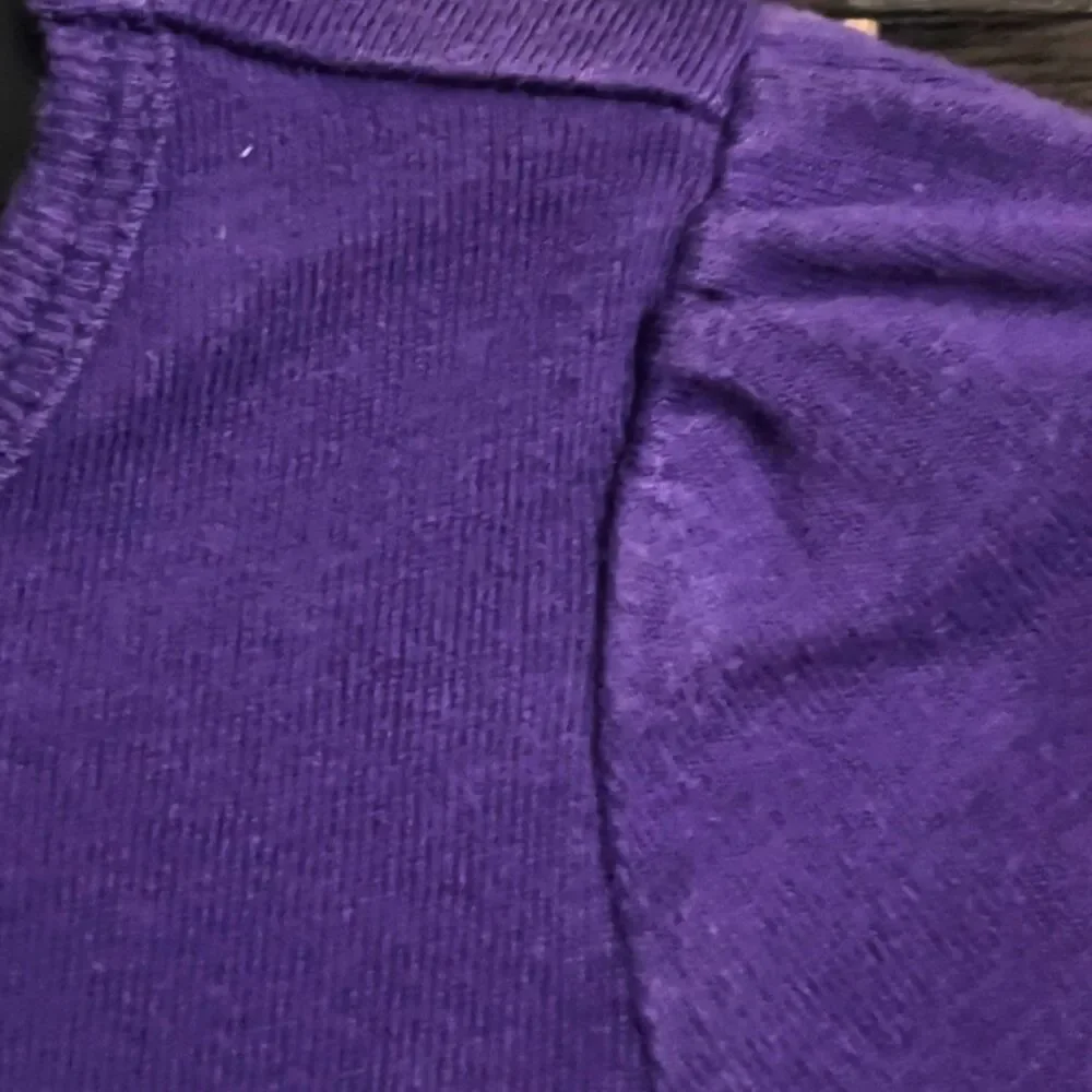 Baby Gap Girls Long Sleeve Purple w/ Gray Logo Top Shirt Cotton 18-24mth